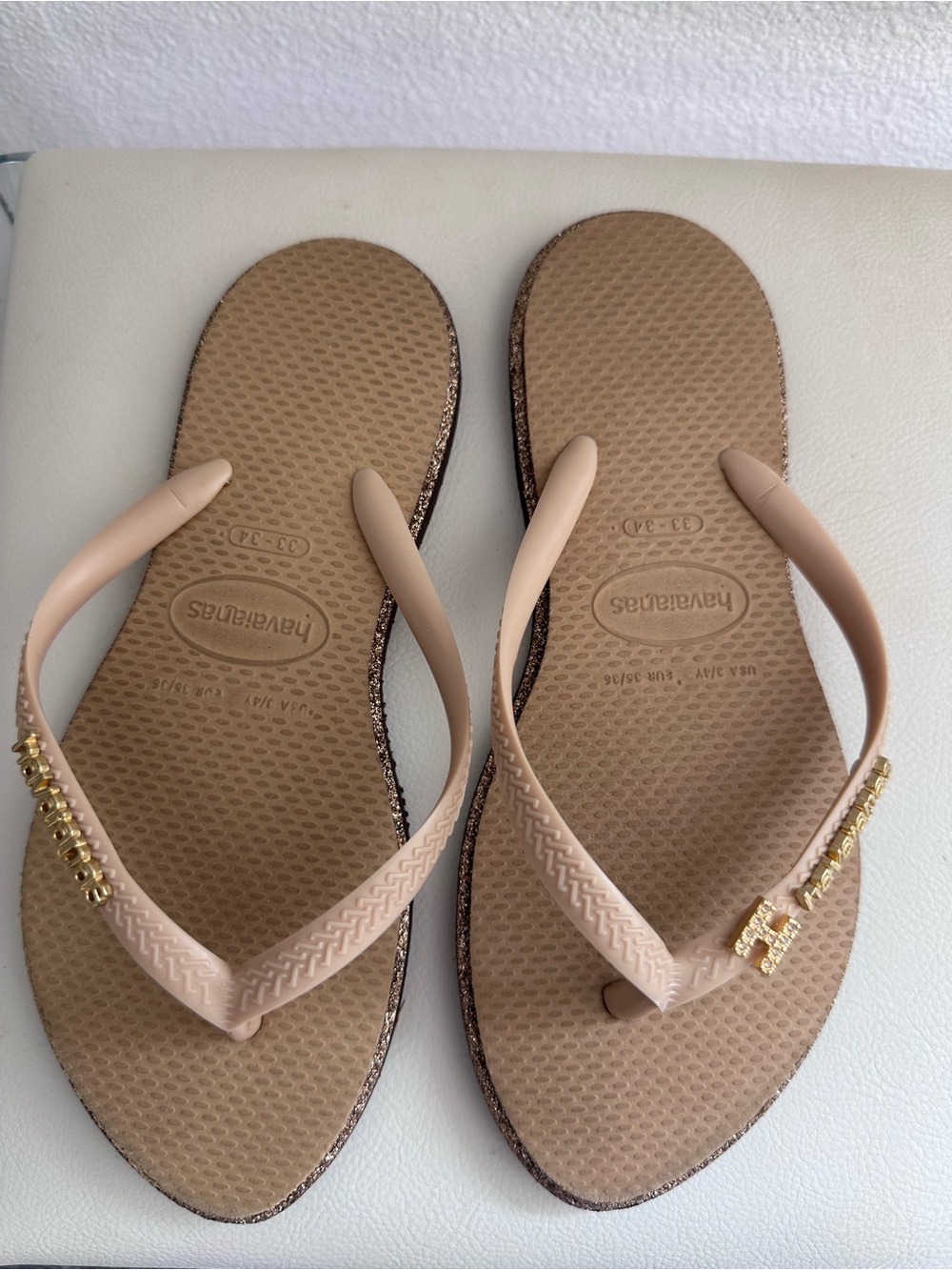 Havaianas Golden Flip Flops